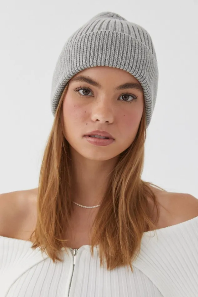 Accessories Supr Accessories Rosie Rib Beanie Grey Marle