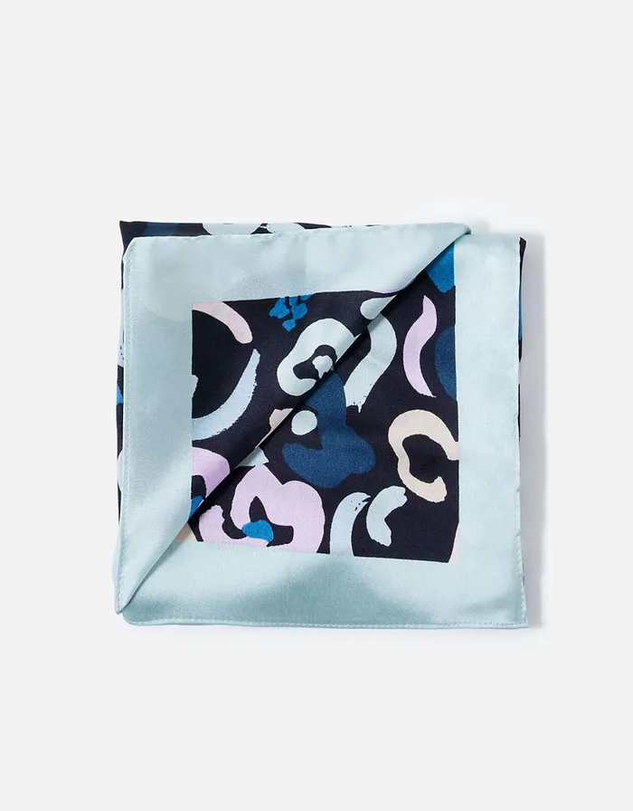 Accessorize Anna Abstract Large Satin Square Scarf Women Scarves
