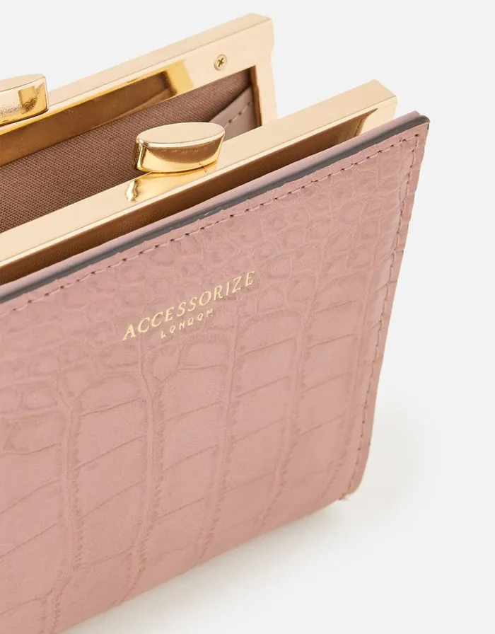 Accessorize Bella Clip Frame Wallet Women Vegan Bags Backpacks and Purses