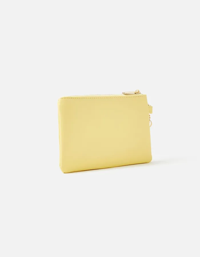 Accessorize Charm Wristlet Cardholder Yellow Yellow Women Purses and Wallets