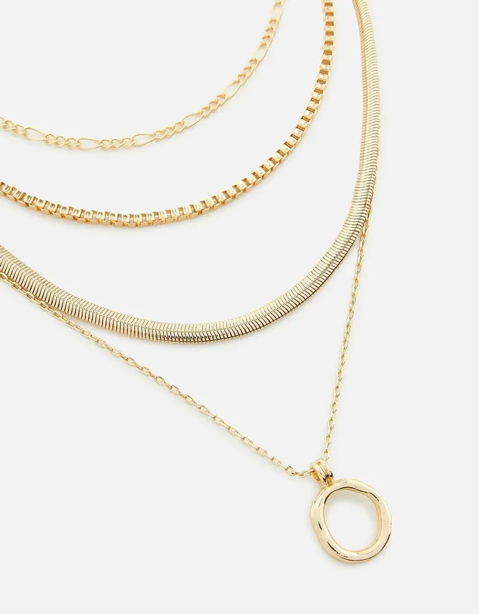 Accessorize Eye Candy Circle Multirow Necklace Women Necklaces