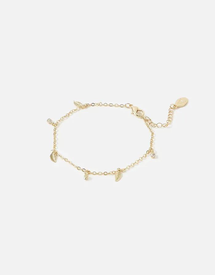 Accessorize Feather Charm Bracelet Women Bracelets