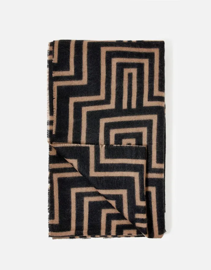 Accessorize Firenze Geo Print Blanket Scarf Women Scarves
