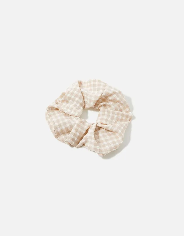 Accessorize Gingham Scrunchie Women Hair Accessories