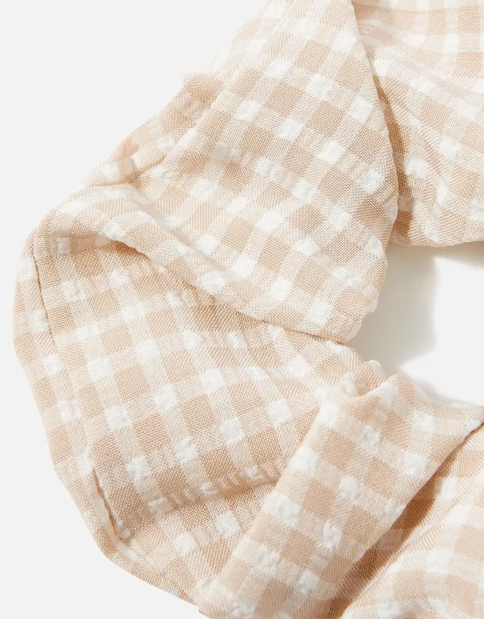 Accessorize Gingham Scrunchie Women Hair Accessories