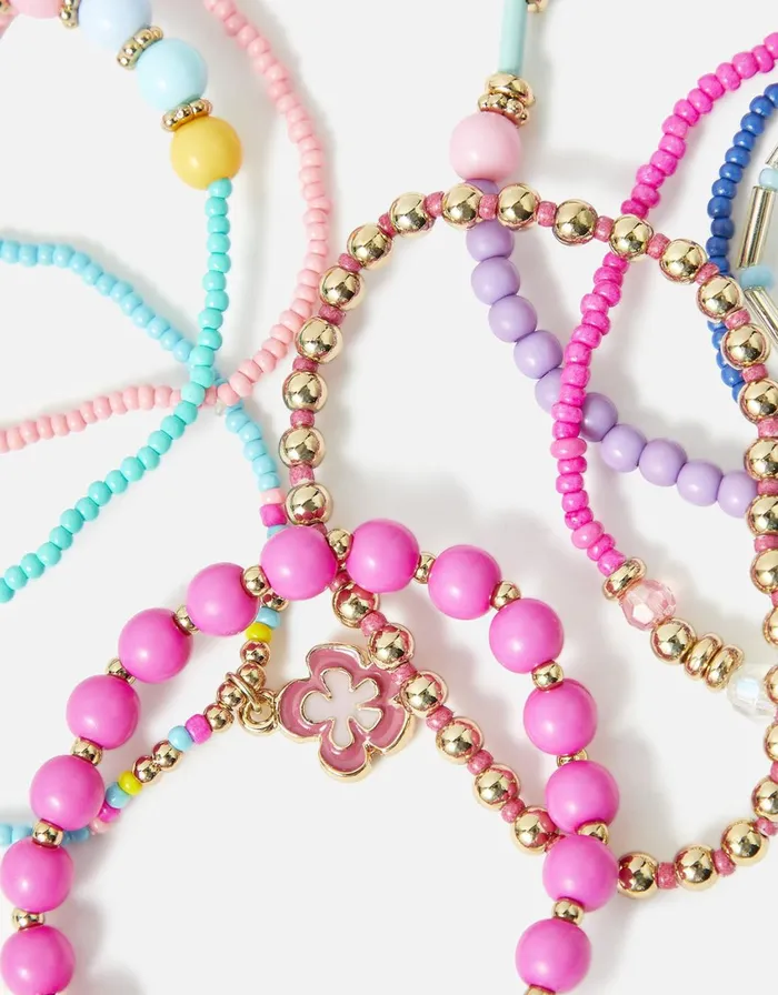 Accessorize Girls Charm Festival Bracelet Multipack Girls Jewellery
