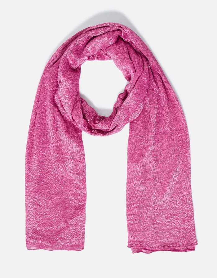 Accessorize Glitter Occasion Scarf Pink Fuchsia Women Scarves