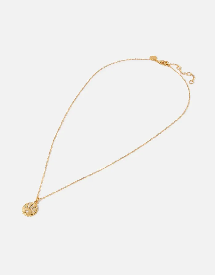 Accessorize GoldPlated Eye Pendant Necklace Women Necklaces