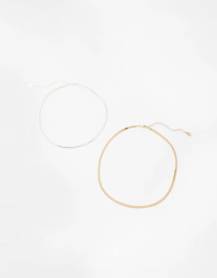Accessorize Layered Snake Chain Necklace Women Necklaces
