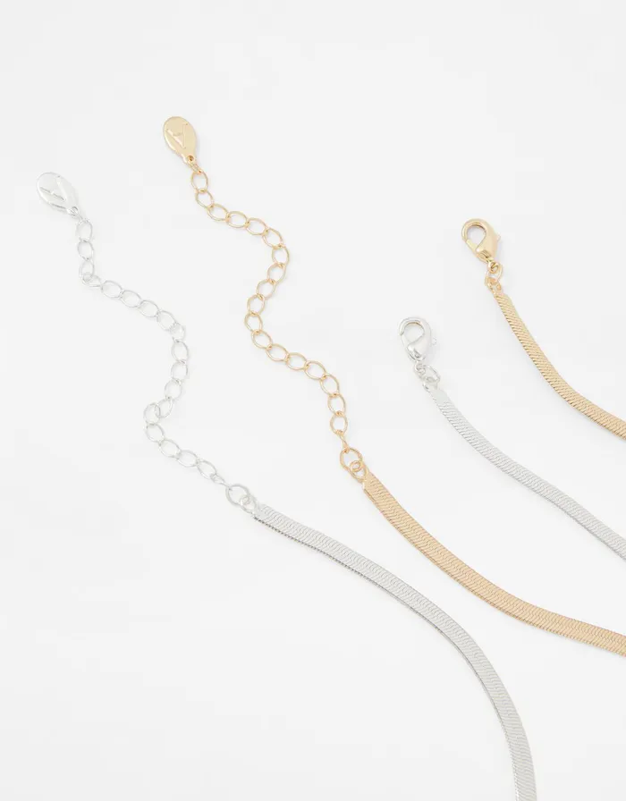 Accessorize Layered Snake Chain Necklace Women Necklaces