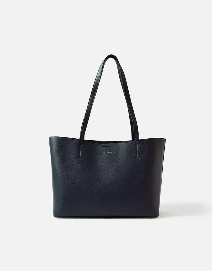 Accessorize Leo Tote Bag Blue Navy Women Vegan Bags Backpacks and Purses