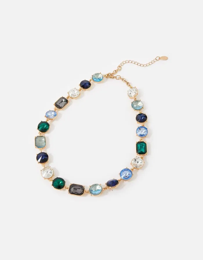 Accessorize Mixed Shape Crystal Necklace Women Necklaces