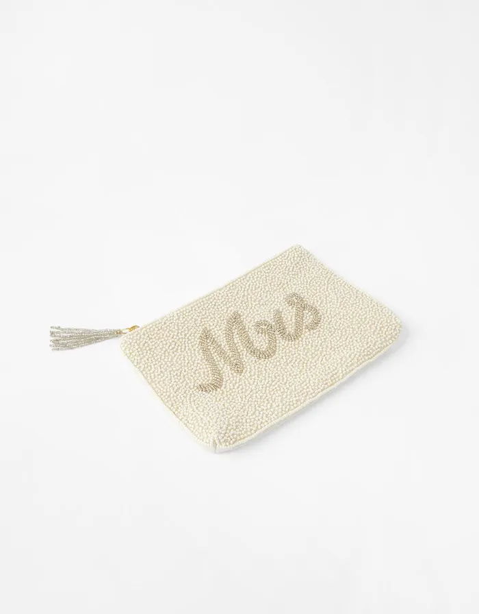 Accessorize Mrs Beaded Pouch Bag Women Purses and Wallets