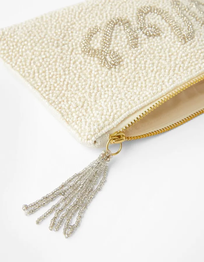 Accessorize Mrs Beaded Pouch Bag Women Purses and Wallets