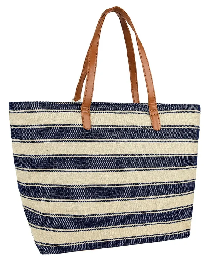 Accessorize Nautical Stripe Beach Tote Bag Women Tote and Shopper Bags