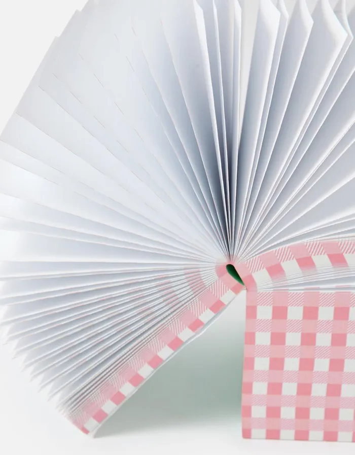 Accessorize Note It Down Gingham Memo Pad Women Stationery