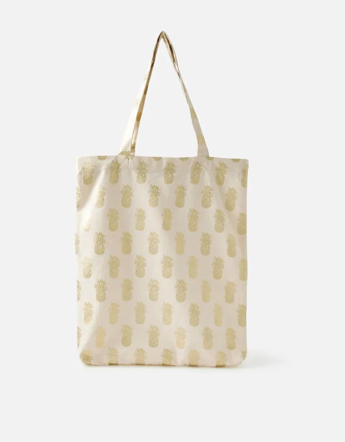 Accessorize Printed Shopper Tote Bag Natural Natural Women Tote and Shopper Bags