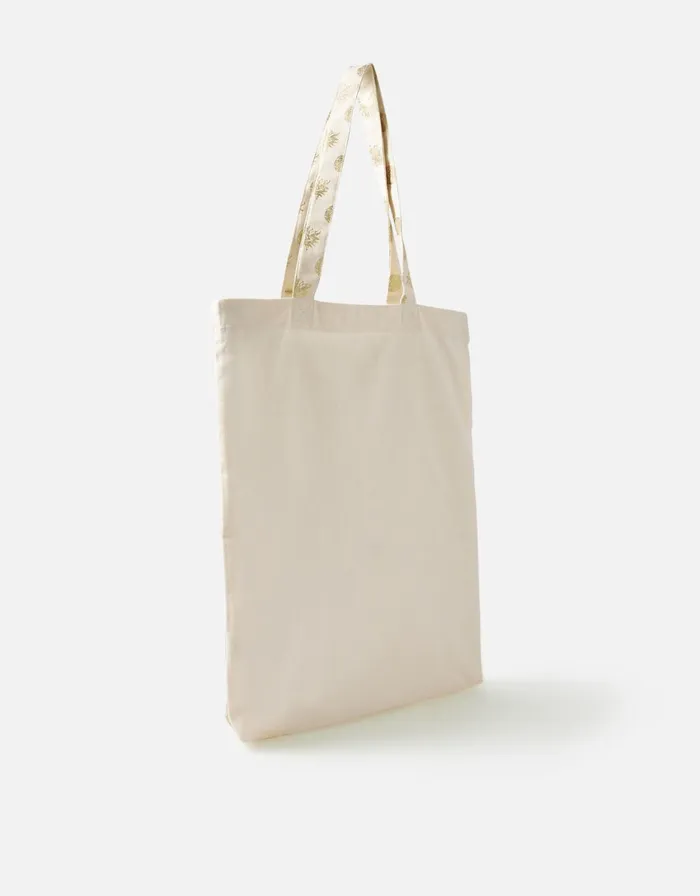 Accessorize Printed Shopper Tote Bag Natural Natural Women Tote and Shopper Bags