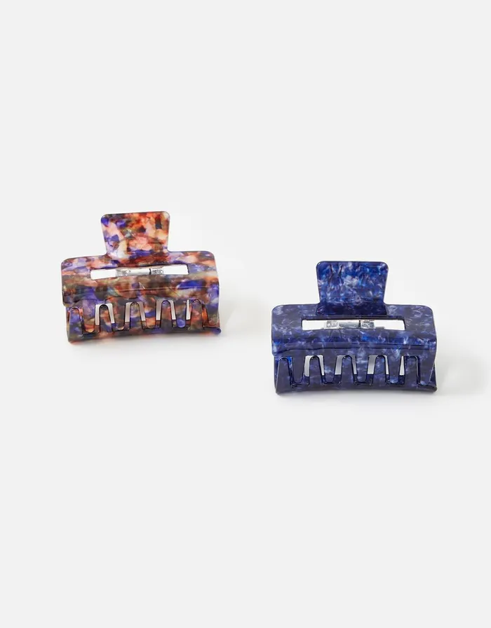 Accessorize Rectangular Claw Clip Twinset Women Hair Accessories