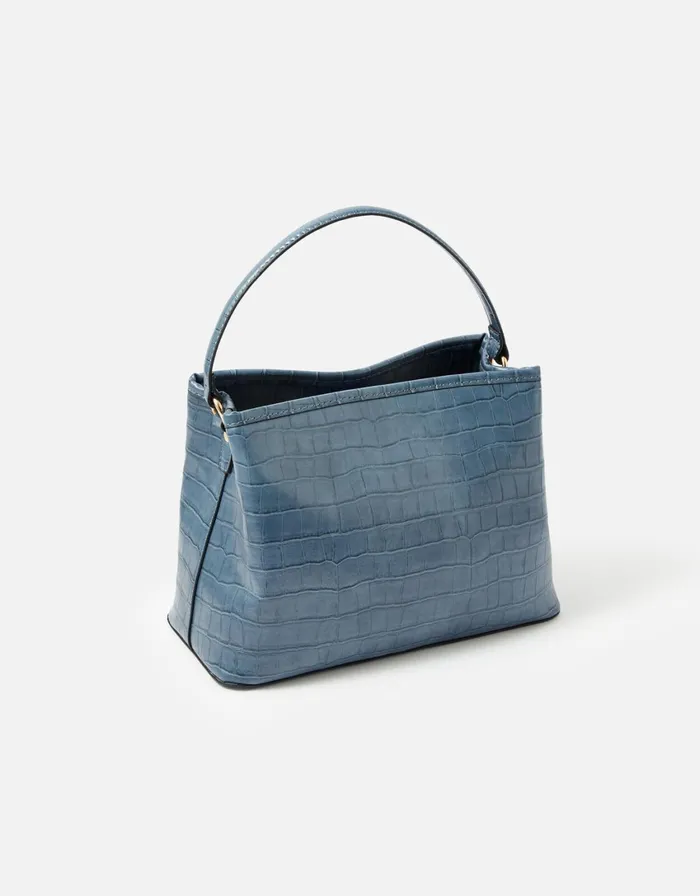Accessorize Rosie Handheld Bag Blue Blue Women Top Handle Bags