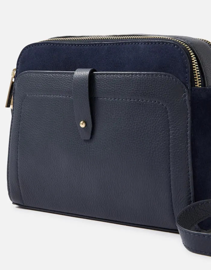 Accessorize Sarah Zip Leather CrossBody Bag Women Leather Bags