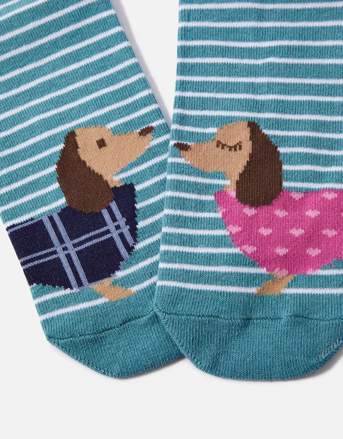 Accessorize Sausage Dogs In Love Socks Women Socks and Tights