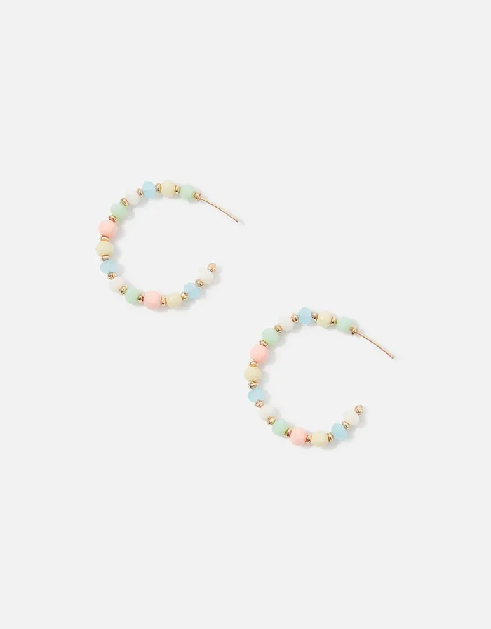 Accessorize Seascape Mini Beaded Hoops Women Earrings