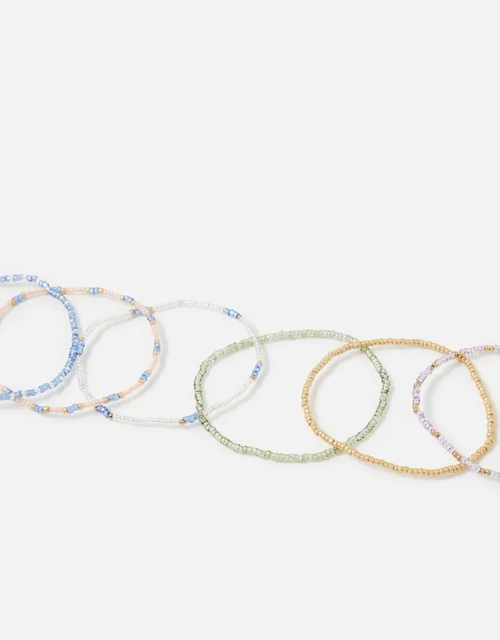 Accessorize Seedbead Stretch Bracelet Set Women Bracelets