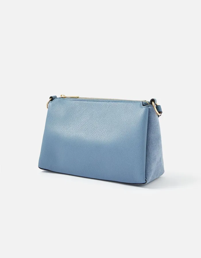 Accessorize Sofia Suedette CrossBody Bag Blue Blue Women CrossBody Bags
