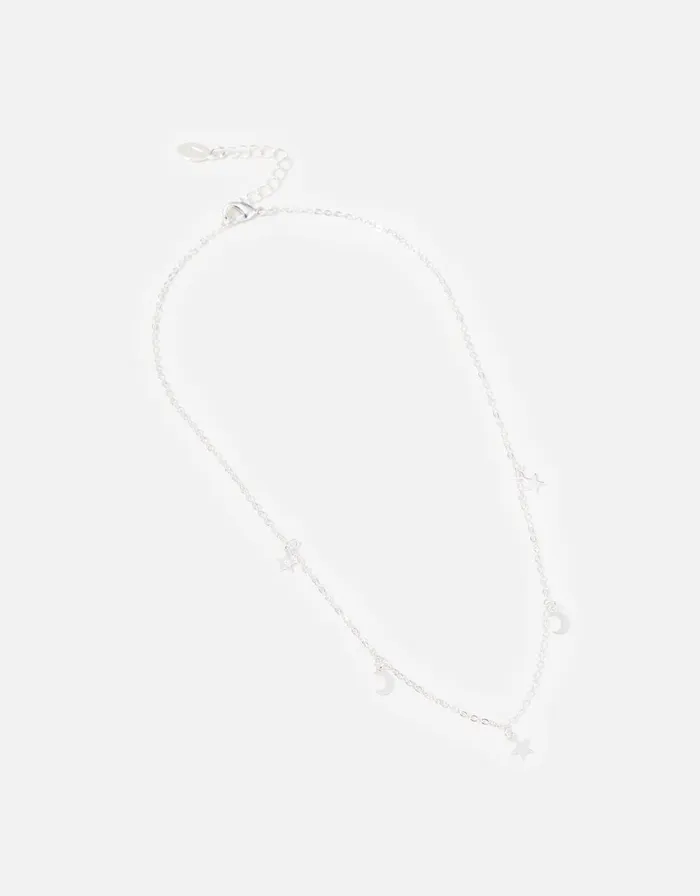 Accessorize Star And Moon Station Necklace Women Necklaces