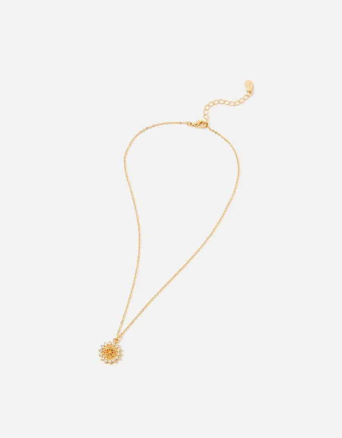 Accessorize Starburst Pendant Necklace Women Necklaces