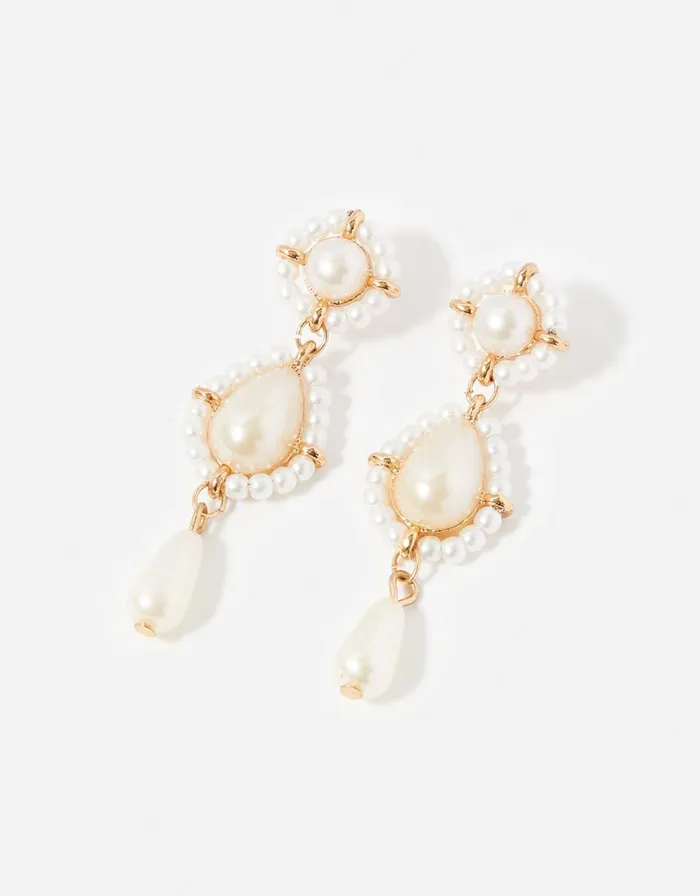 Accessorize Statement Pearl Earrings Women Earrings