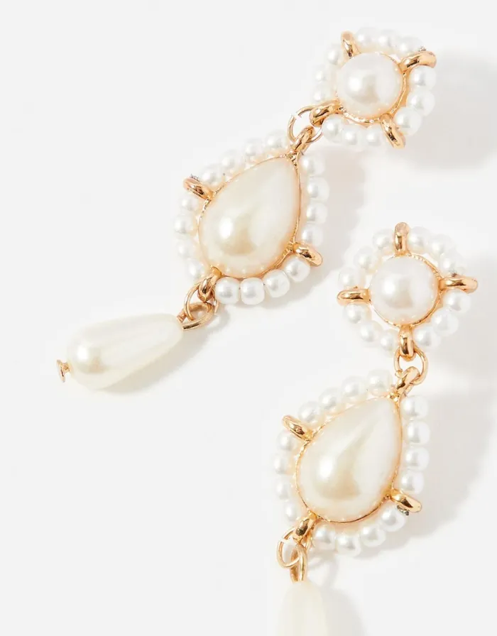 Accessorize Statement Pearl Earrings Women Earrings