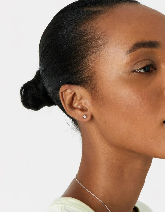Accessorize Sterling Silver Crystal Shape Stud Set Women Earrings