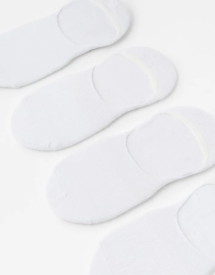 Accessorize SuperSoft Bamboo Footsie Sock Multipack White Women Socks and Tights