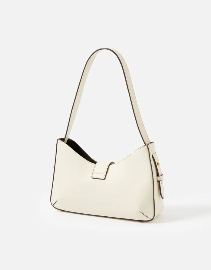 Accessorize Talia Small Twistlock Bag Cream Cream Women Shoulder Bags