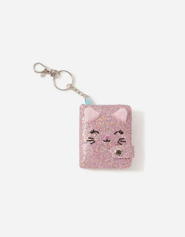 Accessorize Teeny Cat Keychain Notebook GirlsWomen Stationery
