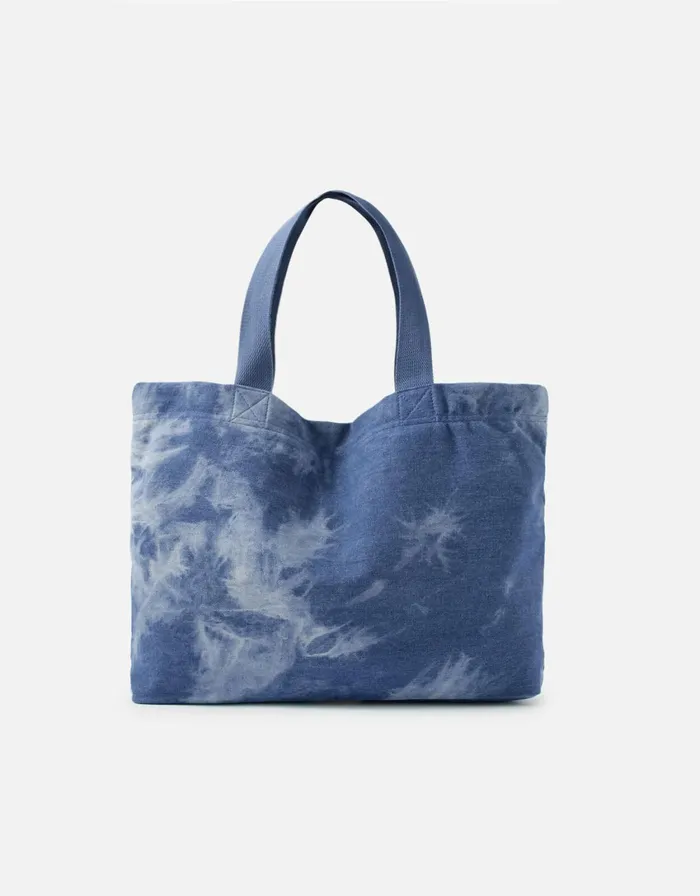 Accessorize Tie Dye Denim Shopper Bag Women Tote and Shopper Bags