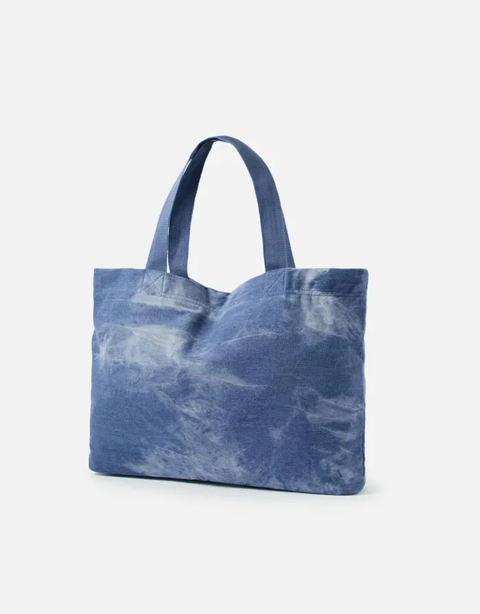 Accessorize Tie Dye Denim Shopper Bag Women Tote and Shopper Bags