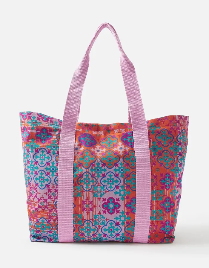 Accessorize Tile Print Shopper Bag Women Beach Bags