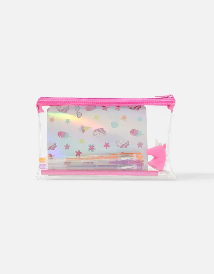 Accessorize Tropical Unicorn Stationary Set GirlsWomen Stationery