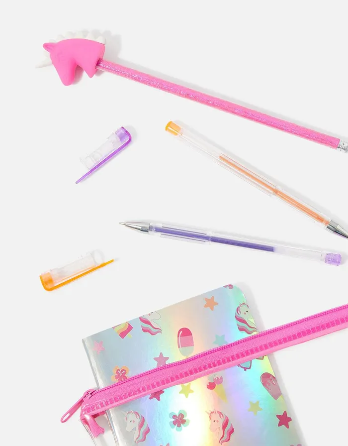 Accessorize Tropical Unicorn Stationary Set GirlsWomen Stationery
