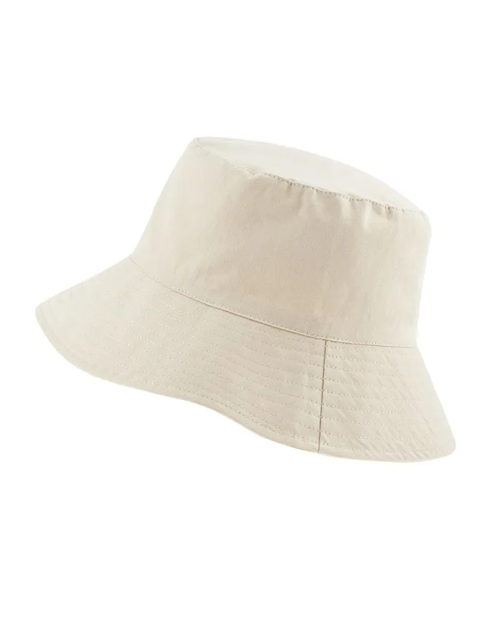 Accessorize Utility Bucket Hat In Cotton Twill Natural Women Hats