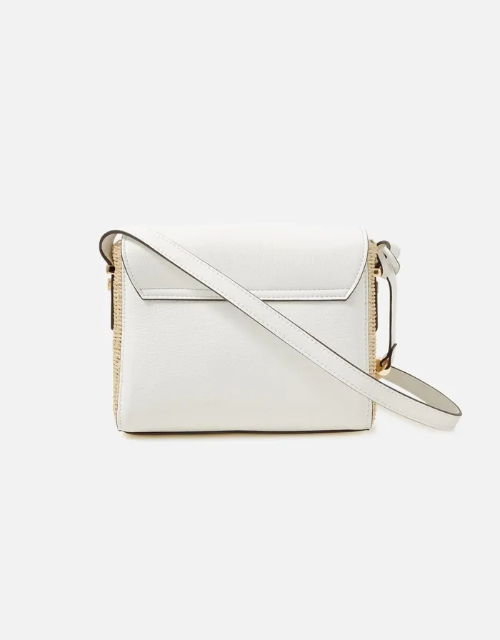 Accessorize Vanessa Raffia CrossBody Bag White White Women CrossBody Bags