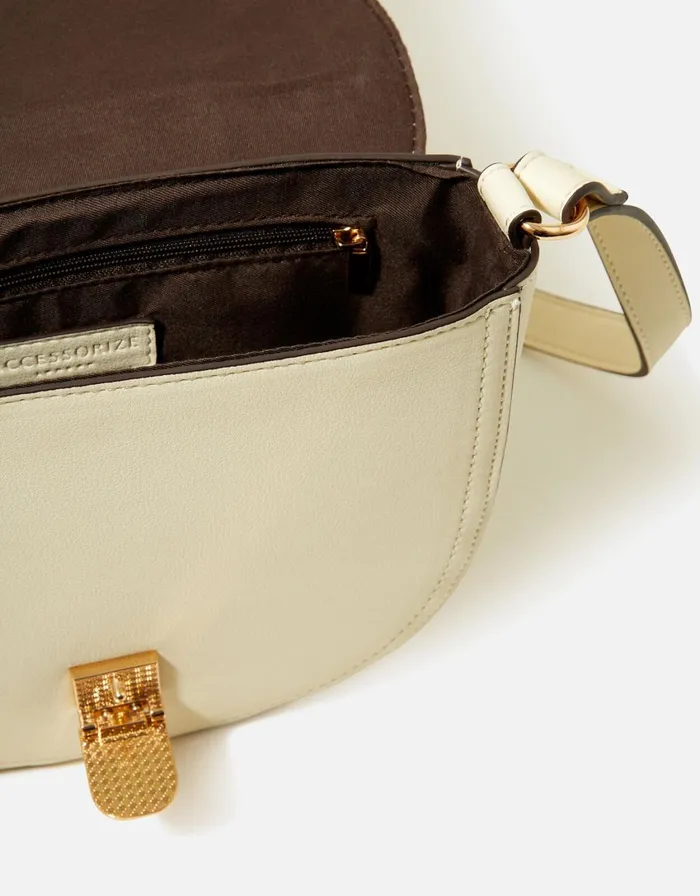 Accessorize Weave CrossBody Bag Cream Cream Women CrossBody Bags