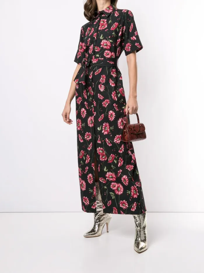 Adam Lippes Dresses and Jumpsuits Short Sleeve Shirt Dress In Printed Poplin Black Daisy 8211 Women Adam Lippes Dresses and Jumpsuits Short Sleeve Shirt Dress In Printed Poplin Black Daisy 8211 Women