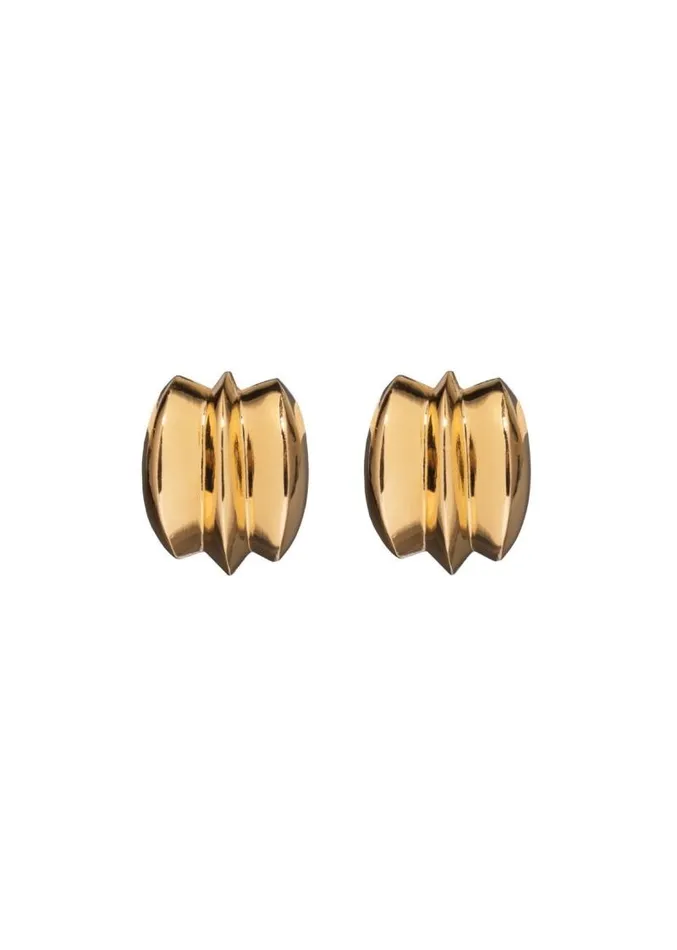 Adam Lippes Earrings Gold Trifold Earring Gold 8211 Women