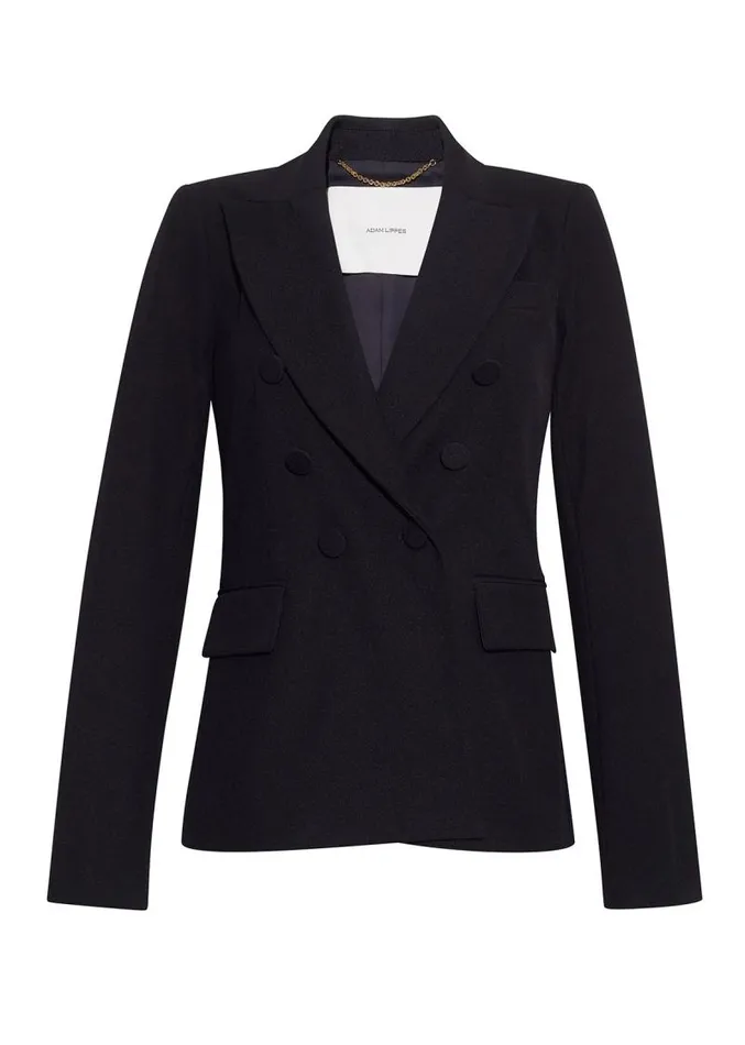 Adam Lippes Jackets and Coats Single Breasted Blazer In Italian Stretch Twill Black 8211 Women