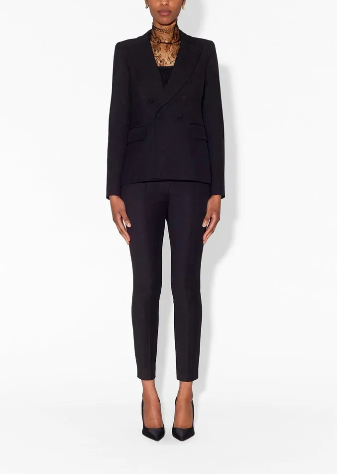 Adam Lippes Jackets and Coats Single Breasted Blazer In Italian Stretch Twill Black 8211 Women