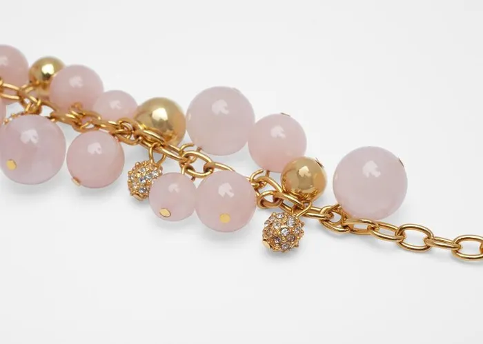 Adam Lippes Necklaces Semi Precious Bead Cluster Necklace Rose Quartz 8211 Women